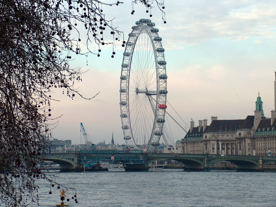 The London Eye seen one afternoon.